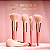 Mini Kit Brush com 5 Pincéis Coral - Océane - Imagem 2