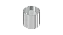 ANEL BISELADO VOLUMETRICO 100CM3 EM ACO INOX PARA SOLO (PAREDE 1,65MM) - Imagem 1