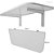 Mesa De Parede Dobrável Com Suporte 50x40cm Branca - Imagem 7