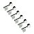 Tarraxas para Guitarra 6 em linha importada Blindada Tsmgb - Imagem 3