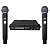 Microfone Sem fio Multi Frequência Duplo Bastão JWL U-685 - Imagem 2
