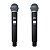 Microfone Sem fio Multi Frequência Duplo Bastão JWL U-685 - Imagem 3