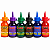 Kit 6 Tintas para Marcador de Quadro Branco 100ml 6 Cores Carinon Mix - Imagem 1