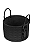 Cesto Pequeno Preto - Imagem 1