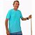 Camiseta Masculina Manga Curta com Proteção Solar UV 50+ Cor Água - Imagem 2