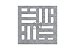 Elemento Vazado Cobogó – Taco Chinês 39x39x7cm - Imagem 4