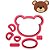 Cortador Urso Teddy Modular Forma Pasta Americana Top - Imagem 1