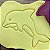 Cortador Marcador Fundo do Mar Cookie Golfinho Boto - Imagem 1