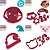 Kit 4 Cortadores Moana Logo Porco Onda - Imagem 4