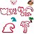Kit 4 Cortadores Moana Porco Onda Coqueiro - Imagem 1