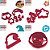 Kit 4 Cortadores Moana Logo Flor Onda - Imagem 4