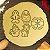 Kit 5 Cortadores Biscoito Noel Rena Ginger Selo Neve - Imagem 1