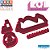 Cortador Biscoito Pasta Festa Boneca Lol Surprise Logo 7cm - Imagem 2