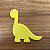 Cortador Infantil Dinossauro Baby Dino Braquiossauro Cute Pescoço Pasta Americana Biscoito - Imagem 1