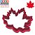 Cortador Pasta Biscoito Folha Maple Bordô Símbolo Canadá - Imagem 2