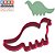 Cortador Pasta Americana Biscoito Doce Impresso Dinossauro Baby Apatossauro Brontossauro Cute - Imagem 2