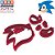 Cortador Modular Sonic Game Infantil Cabeça Animal Ouriço - Imagem 7