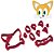 Cortador Modular Game Ouriço Sonic Cabeça Raposa Tails - Imagem 2