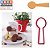Cortador Pasta Biscoito Doce Impresso Utilidade Cozinha Colher Talher - Imagem 6