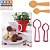 Kit 2 cortadores Pasta Biscoito Doce Impresso Utilidade Doméstica Cozinha Colher fina - Imagem 17