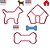 Kit 3 Cortadores Casinha Cachorro Osso Patrulha Pet - Imagem 3