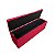 Conjunto de Cabeceira Painel e Puff Baú Para Frente de Cama Casal 1,38 Cm - Vermelho - Imagem 5