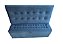 Conjunto de Cabeceira Painel e Puff Baú Para Frente de Cama Casal 1,60 Cm - Azul Marinho - Imagem 1