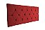 Cabeceira painel captone para cama box casal 1,38 cm - Vermelho - Imagem 2
