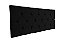 Cabeceira painel captonê para cama box casal 1,38 cm - Preto - Imagem 2