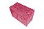 Puff Baú Retangular Estofado Com Pistão á Gás Para Sala, Quarto e recepção - Rosa Pink - Imagem 2