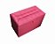 Puff Baú Retangular Estofado Com Pistão á Gás Para Sala, Quarto e recepção - Rosa Pink Corino - Imagem 4