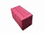 Puff Baú Retangular Estofado Com Pistão á Gás Para Sala, Quarto e recepção - Rosa Pink Corino - Imagem 2