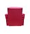 Mini Sofá Poltrona Infantil Estofado - Vermelho Corino - Imagem 3
