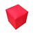Puff Simples Mari 36cm - Vermelho Corino - Imagem 1