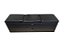 Recamier Puff Baú Sapateira Com Gaveta 1,58 cm Para Cama Box Queen Size - Preto Corino - Imagem 2
