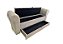 Recamier Puff Baú Sapateira Com Braços e Gaveta 1,38 cm Para Cama Box Padrão - Bege - Imagem 2