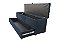 Recamier Puff Baú Sapateira Com Gaveta 1,58 cm Para Cama Box Queen Size - Cinza Chumbo - Imagem 1