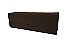 Recamier Puff Baú Sapateira Com Gaveta 1,58 cm Para Cama Box Queen Size - Marrom - Imagem 2