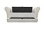 Recamier Puff Baú Sapateira Com Braços e Gaveta 1,58 cm Para Cama Box Queen Size - Branco Corino - Imagem 3