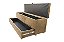 Recamier Puff Baú Sapateira Com Gaveta 1,58 cm Para Cama Box Queen Size - Bege Claro - Imagem 1