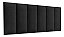 Cabeceira Painel Em Módulos Para Cama Box Queen 1,58cm Estofada - Preto Suede - Imagem 3