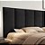 Cabeceira Painel Em Módulos Para Cama Box Padrão 1,38cm Estofada - Preto Suede - Imagem 2