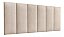 Cabeceira Painel Em Módulos Para Cama Box Queen 1,58cm Estofada  - Creme Suede - Imagem 3