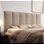 Cabeceira Painel Em Módulos Para Cama Box Queen 1,58cm Estofada - Bege Claro Suede - Imagem 1