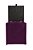 Puff Baú Estofado Quadrado Mari 36cm - Roxo - Imagem 3