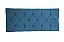 Cabeceira painel captonê para cama box casal 1,38 cm - Azul aço - Imagem 1
