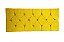 Cabeceira painel capitonê para cama box casal 1,38 cm - Amarelo - Imagem 1