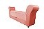 Recamier Puff Baú Sapateira Com Braços e Gaveta 1,58 cm Para Cama Box Queen Size - Rosa Claro - Imagem 2