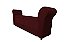Recamier Puff Baú Sapateira Com Braços e Gaveta 1,58 cm Para Cama Box Queen Size - Vinho - Imagem 2