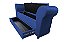 Recamier Puff Baú Sapateira Com Braços e Gaveta 1,58 cm Para Cama Box Queen Size - Azul Royal - Imagem 1
